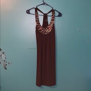 brown dress